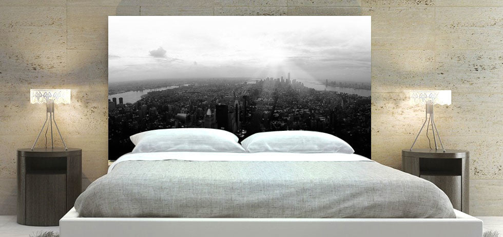 "New York In Black And White" Headboard
