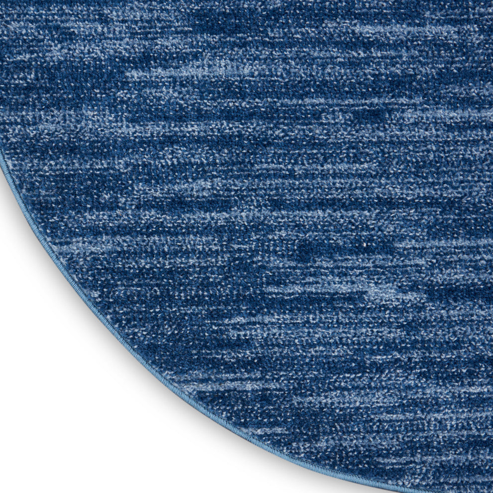 Nourison Nourison Essentials 6' x 9' Oval Navy Blue Outdoor Rug