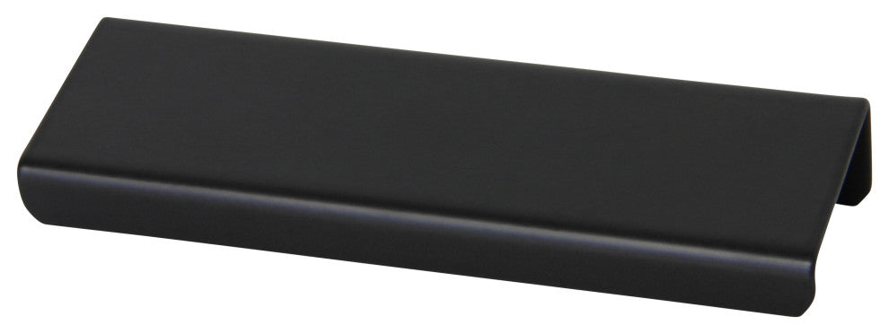 RCH Modern Stainless Steel Finger Edge Pull, Various Finishes (5 Pack), Black, 4