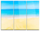 "Calm Blue Sea and Sky" Photo Metal Wall Art, 3 Panels, 36"x28"