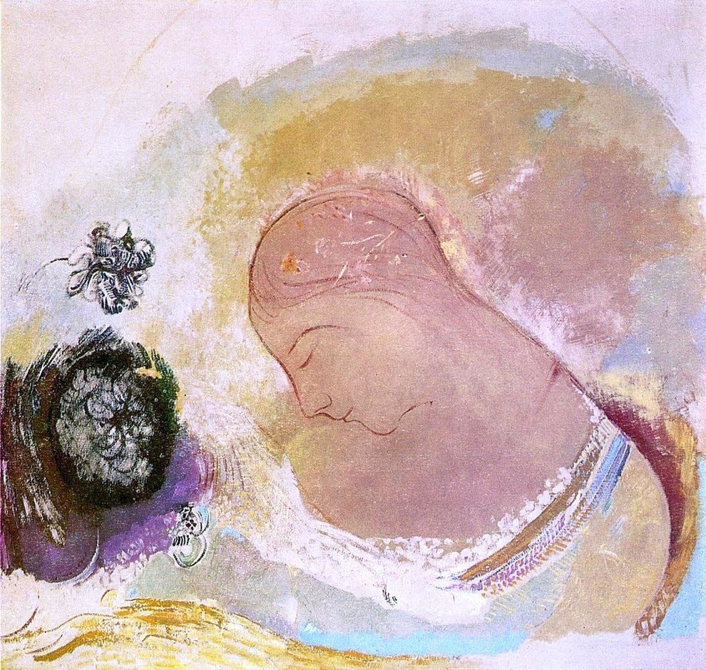 Odilon Redon Ophelia - 20" x 20" Premium Canvas Print