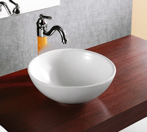 Porcelain Vessel Deep Bowl Sink