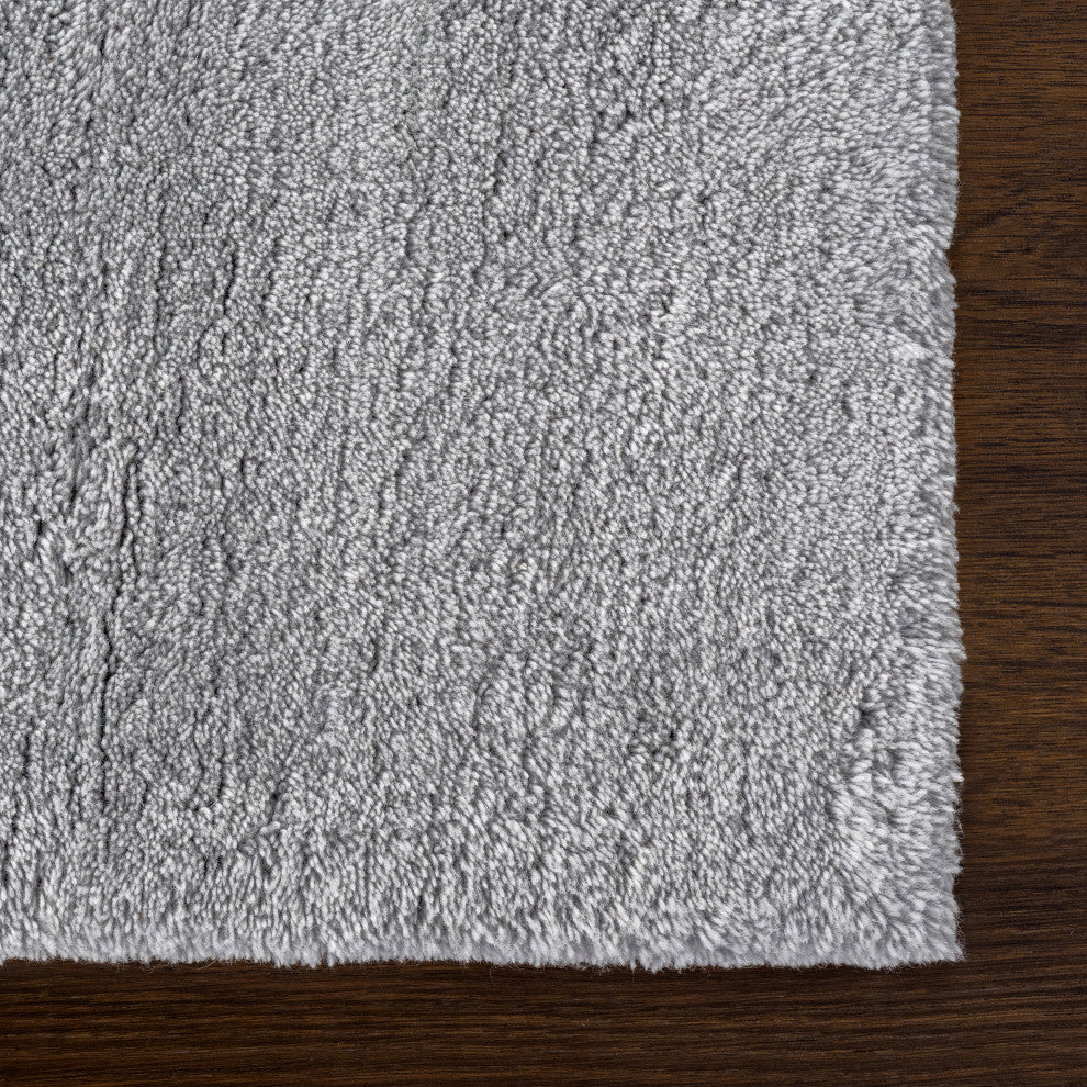 Gaia New Zealand Wool Shag Area Rug, Grey 9' x 12'