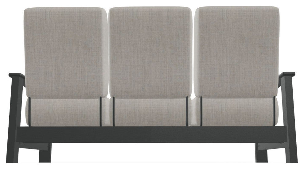 Leeward Deep Seat 3-Seat Outdoor Sofa, Cast Silver/Graphite