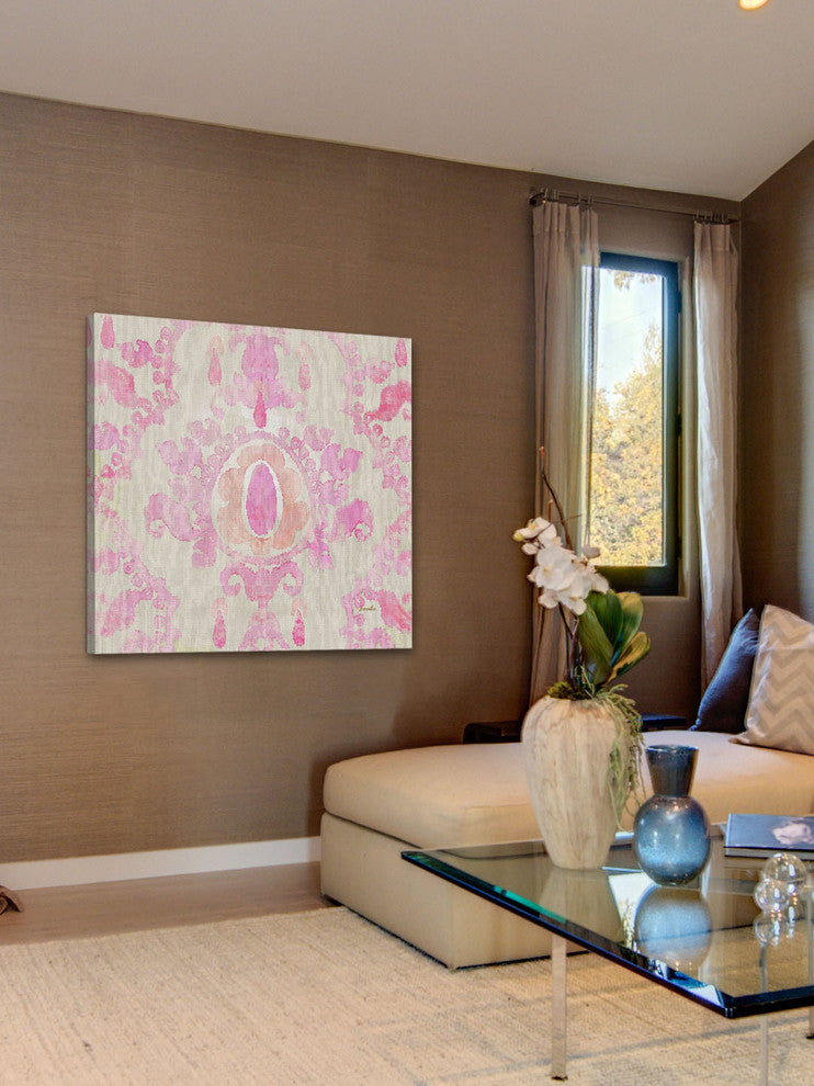 "Pink" Painting Print on Canvas by Evelia