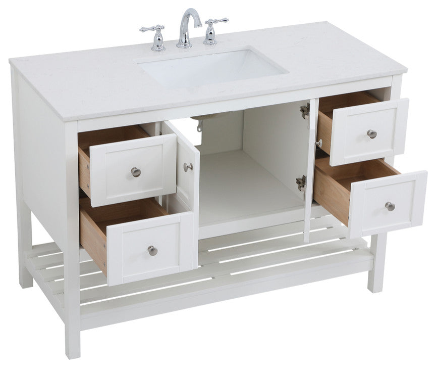 Tucker White 48" Single Sink Bathroom Vanity