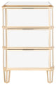 Safavieh Giana 3 Drawer Nightstand, Mirror