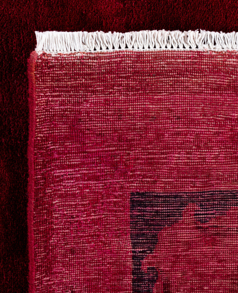 Overdyed One-of-a-Kind Hand-Knotted Area Rug Pink, 8' 0" x 10' 5"