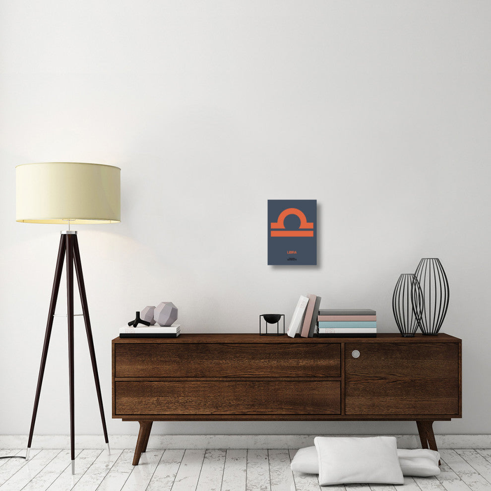 "Libra Zodiac Sign Orange" Fine Art Print