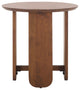 Safavieh Couture Raybelina Round Accent Table, Walnut