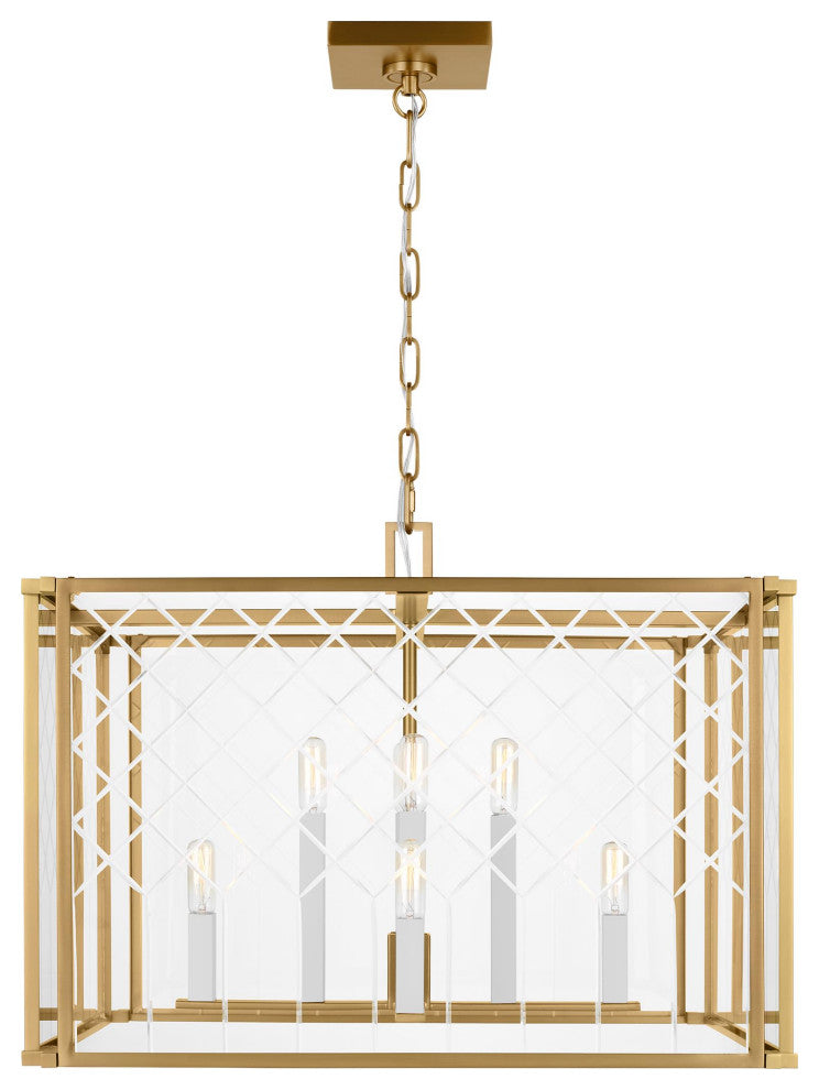 Erro Large Lantern, Burnished Brass
