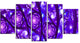 "Enchanted Purple Stars" Canvas Painting