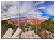"Eye Looking at the Grand Canyon" Metal Wall Art, 3 Panels, 36"x28"