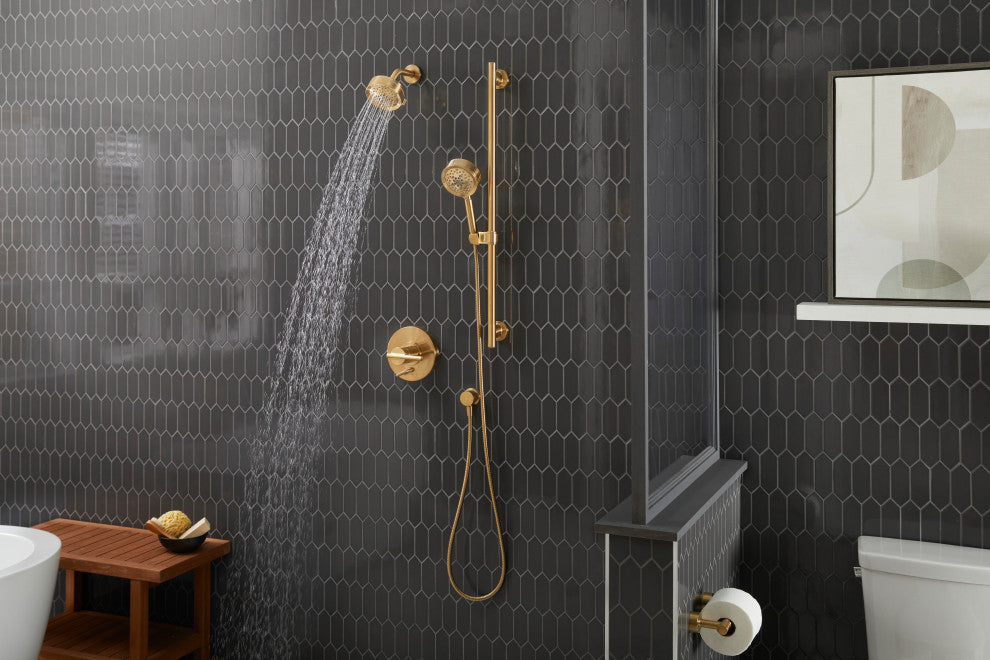 Parma Double-Post Toilet Paper Holder, Brushed Bronze