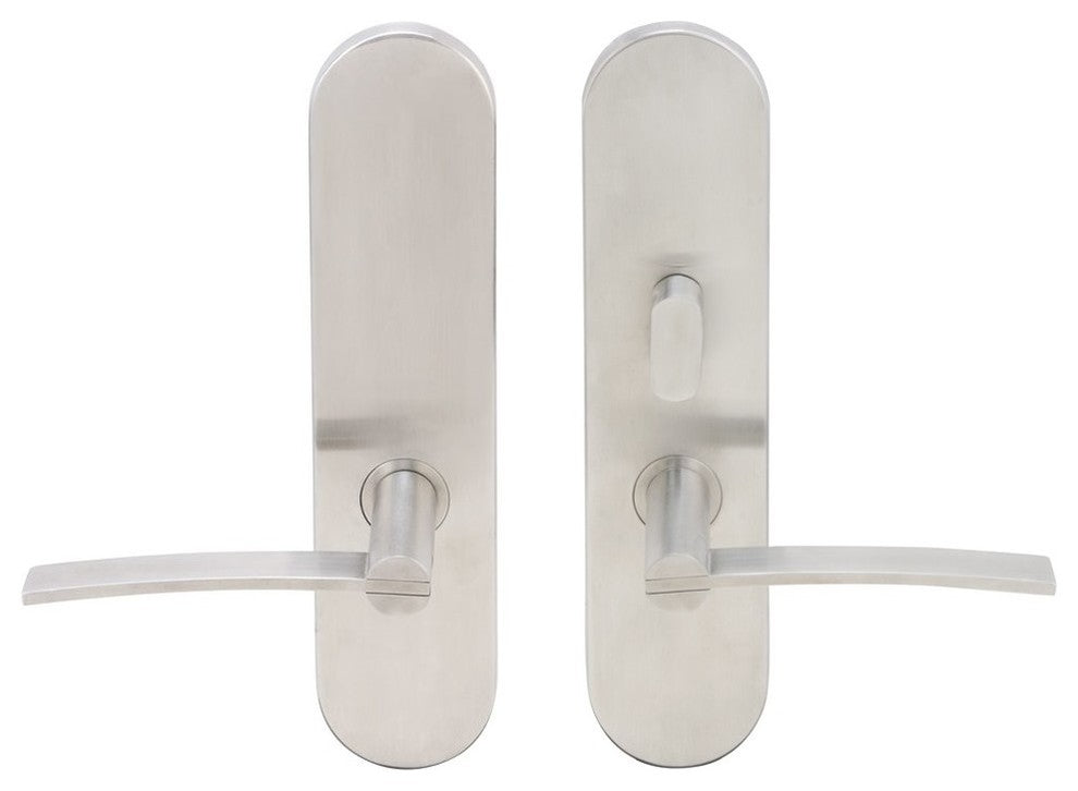 Horizon Lever, Tubular Passage With Privacy Bolt, LH, Satin Stainless Steel
