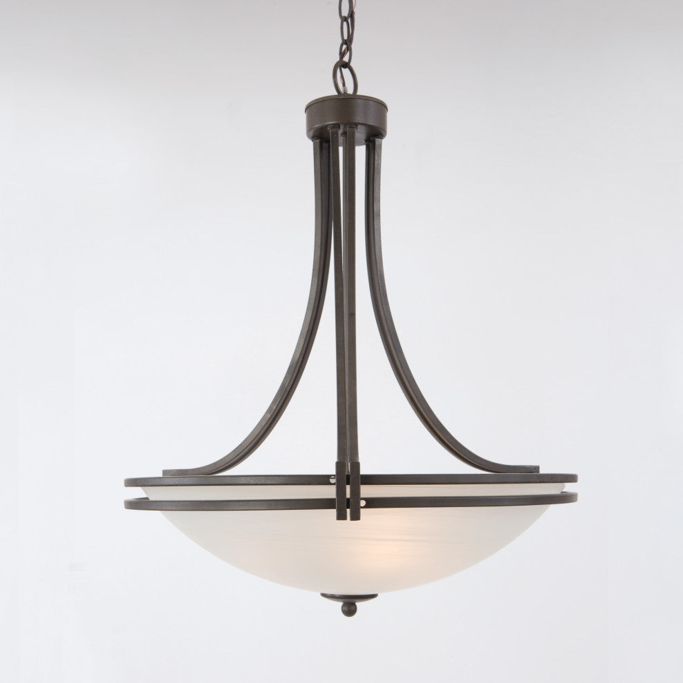 4-Lights Pendant Lighting, Brown