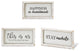 13.3" Assorted Wood and Metal Wall Decor, Set of 3