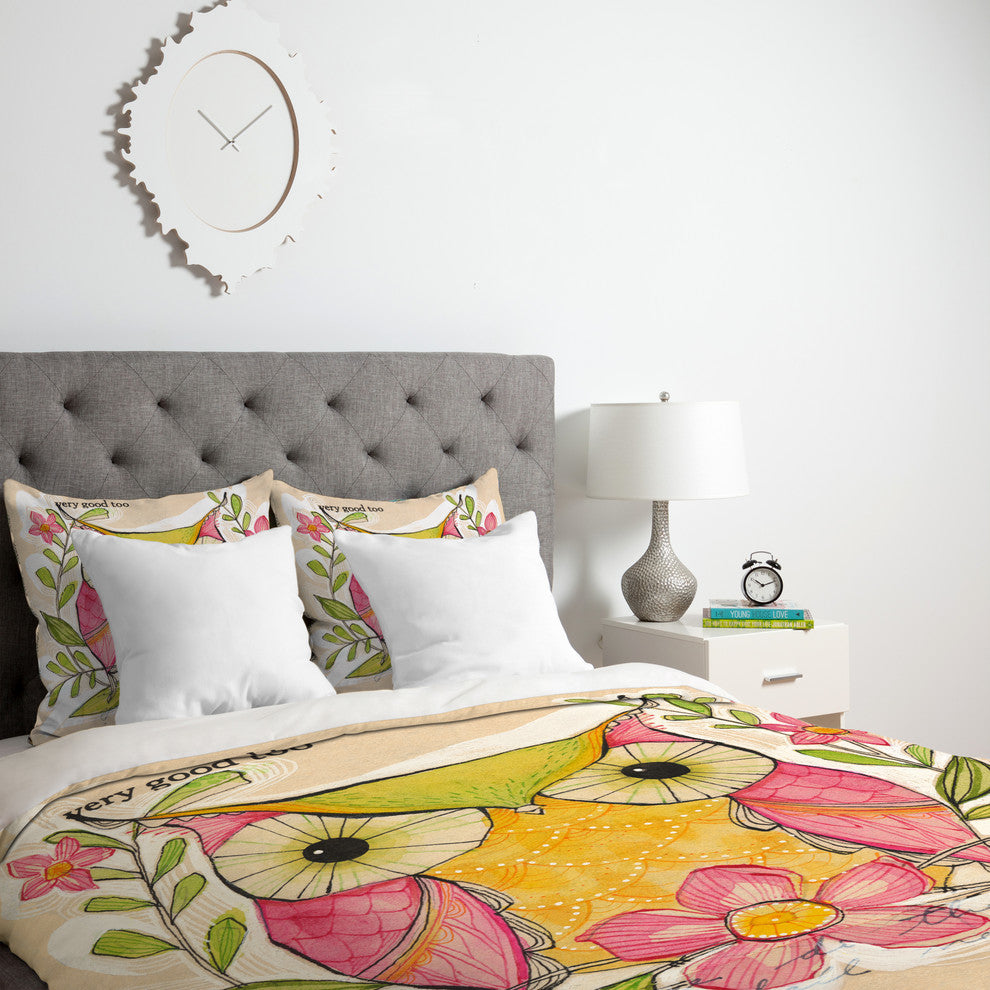 Deny Designs Cori Dantini Very Good Duvet Cover - Lightweight