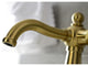 KSD154BXBB Single-Handle Bathroom Faucet With Push Pop-Up, Brushed Brass