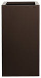 Ferrum 14" Tall Square Planter, Taupe