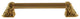 Acanthus Appliance Pull, 24k Satin Gold, 12", Fluted