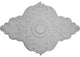 67 1/8"W x 48 5/8"H x 1 7/8"P Piedmont Ceiling Medallion