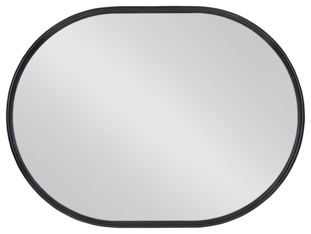 Caskill Capsule Framed Wall Mirror, Black, 18x24