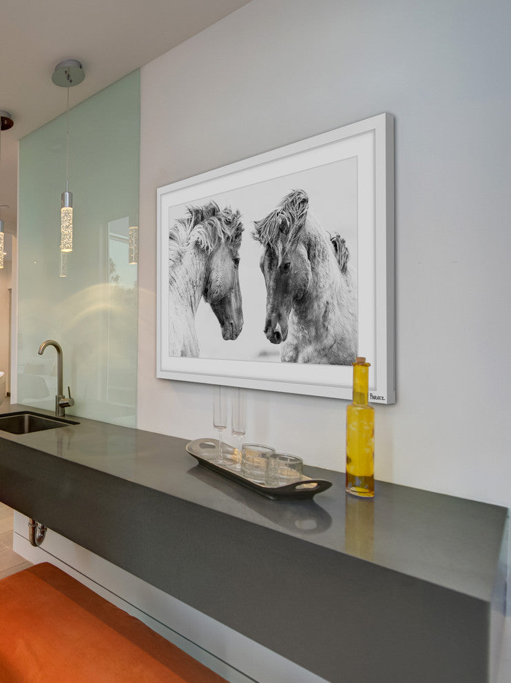 Marmont Hill, "Horse Pair" Framed Painting Print, 45x30