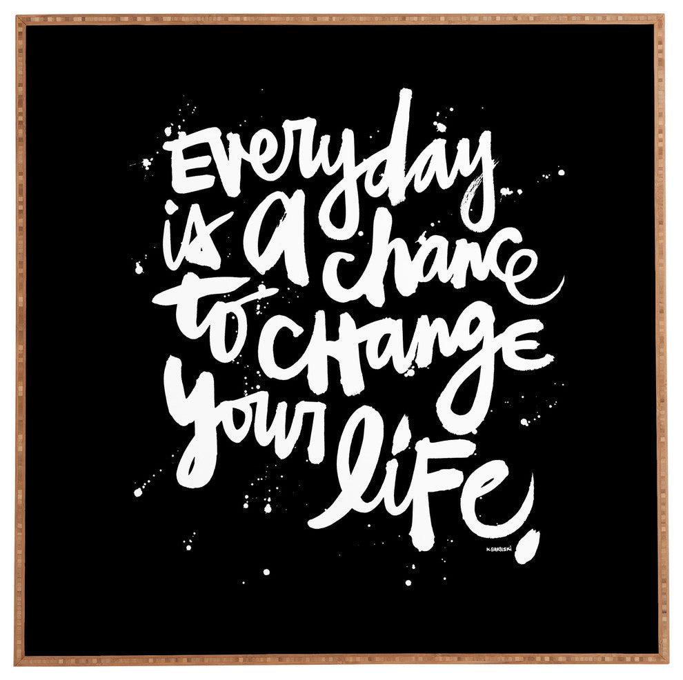 Deny Designs Kal Barteski Change Your Life Framed Wall Art