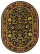 Safavieh Heritage Hg953A Black, Red Area Rug, 4'6" X 6'6" Oval