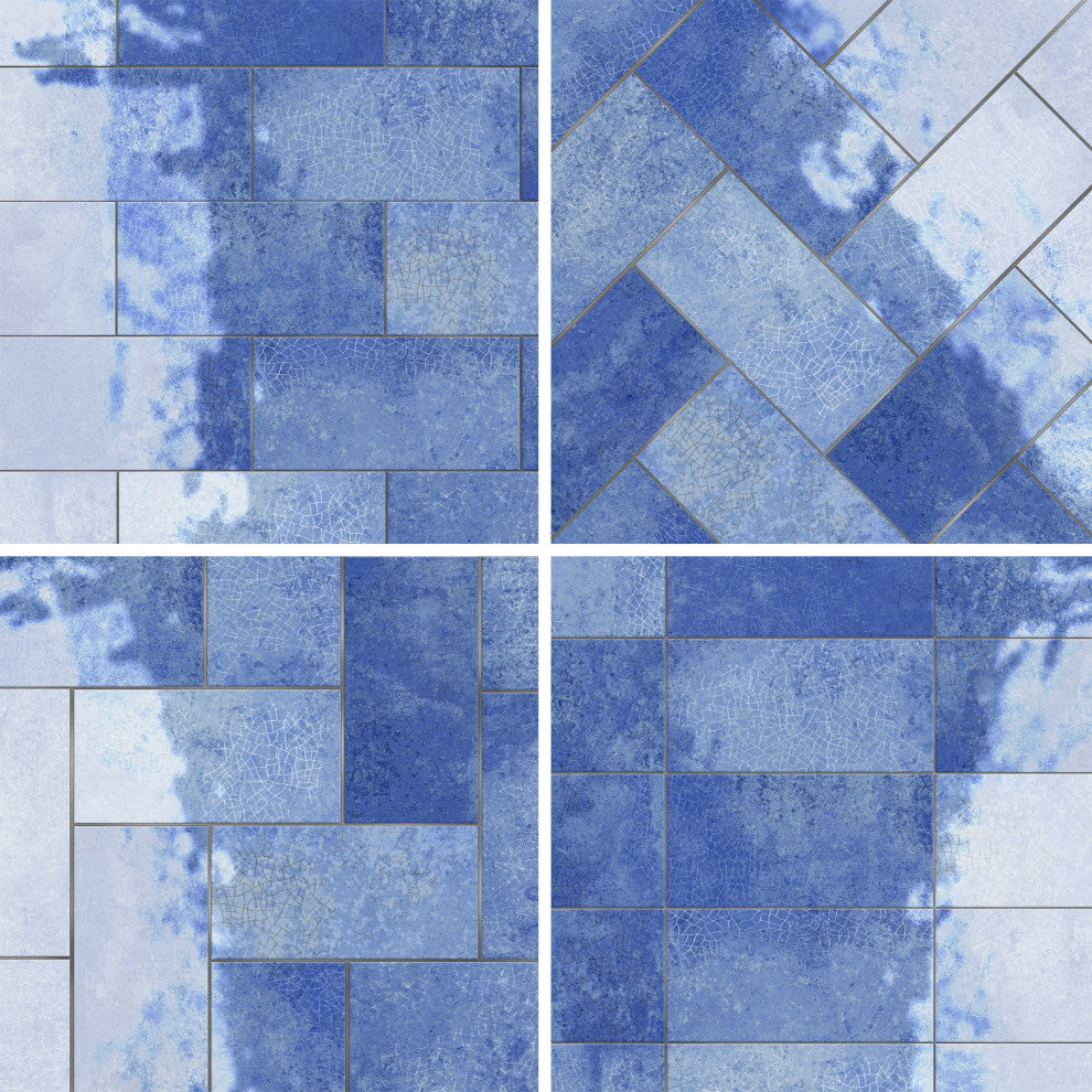 Myst Blue Lava Ceramic Wall Tile