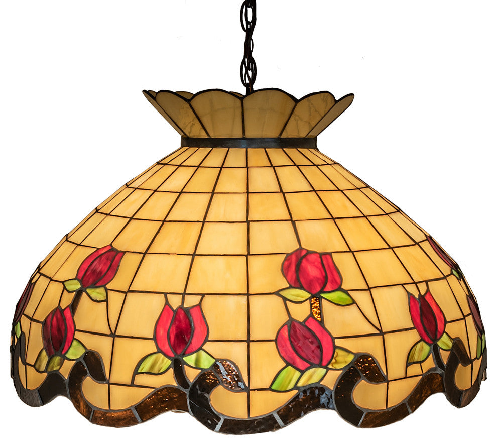 23 Wide Roseborder Pendant