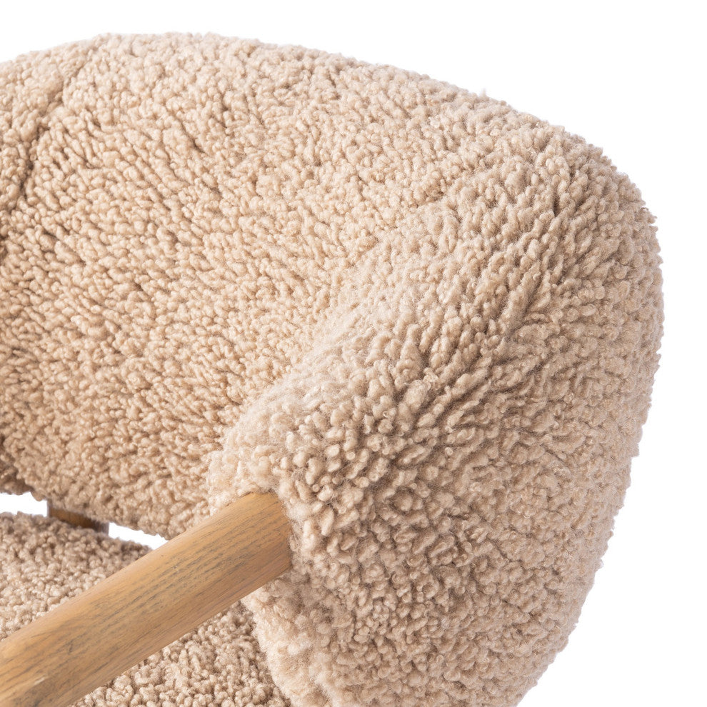 Brodie Chair Andes Toast, Smoked Grey