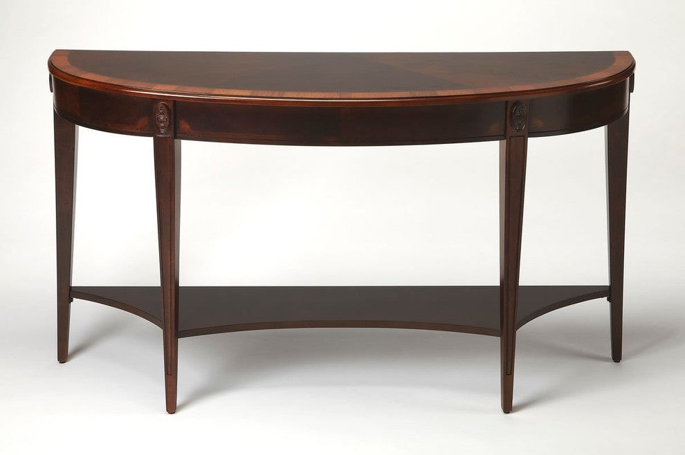 Butler Astor Cherry Nouveau Demilune Console Table