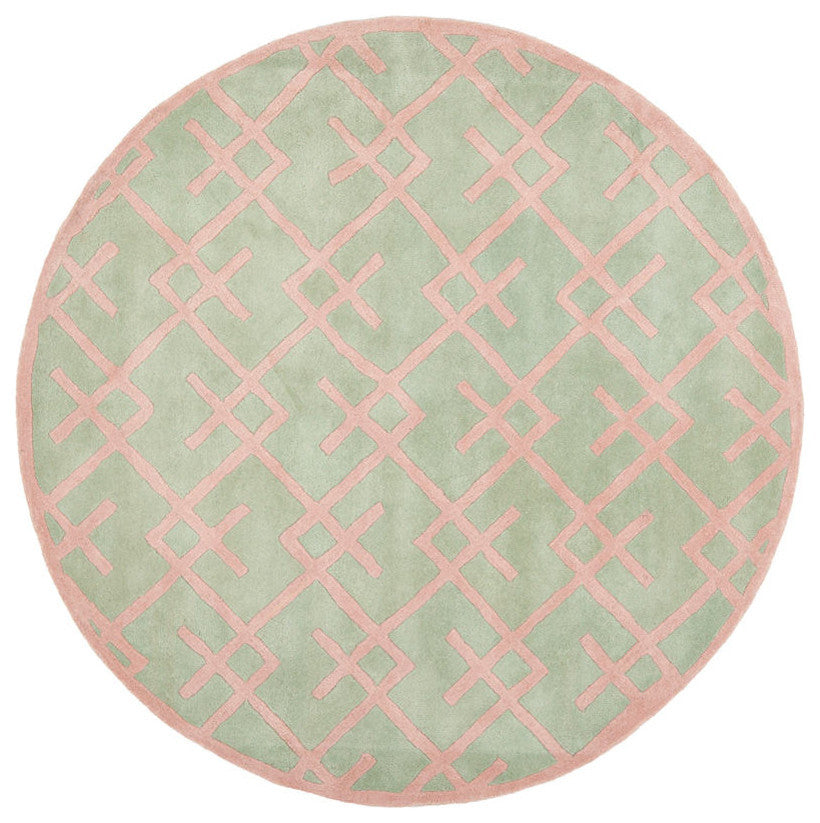 Safavieh Chatham Cht941B Green Area Rug, 6'x9'
