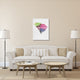 "South Carolina Watercolor Word Cloud" Fine Art Print
