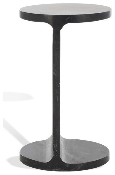 Safavieh Couture Melinda Marble "C" Accent Table Black