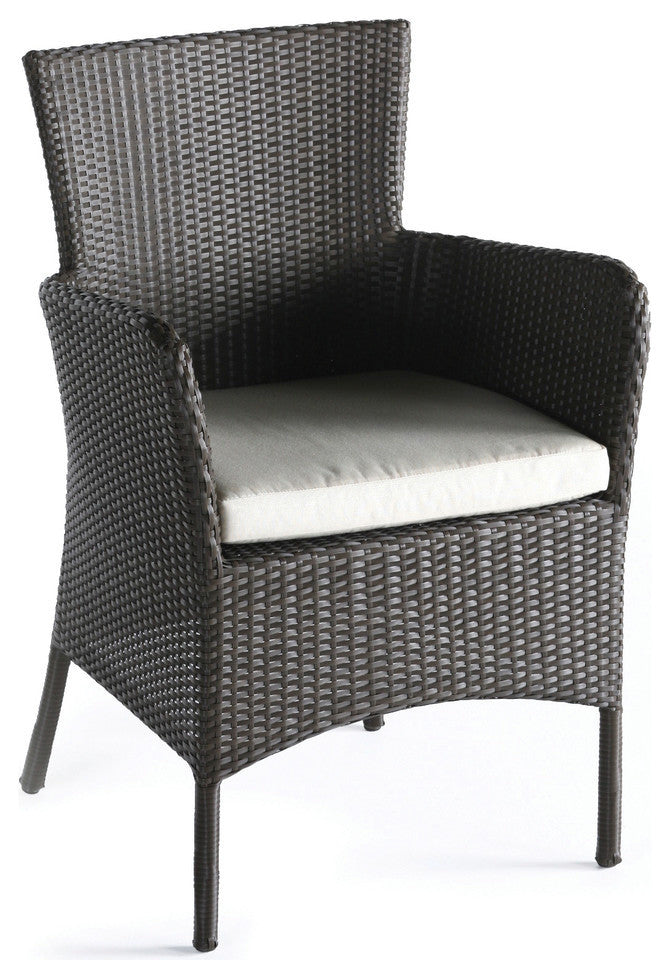 Aruba Outdoor Wicker Armchair, Cubu Croco