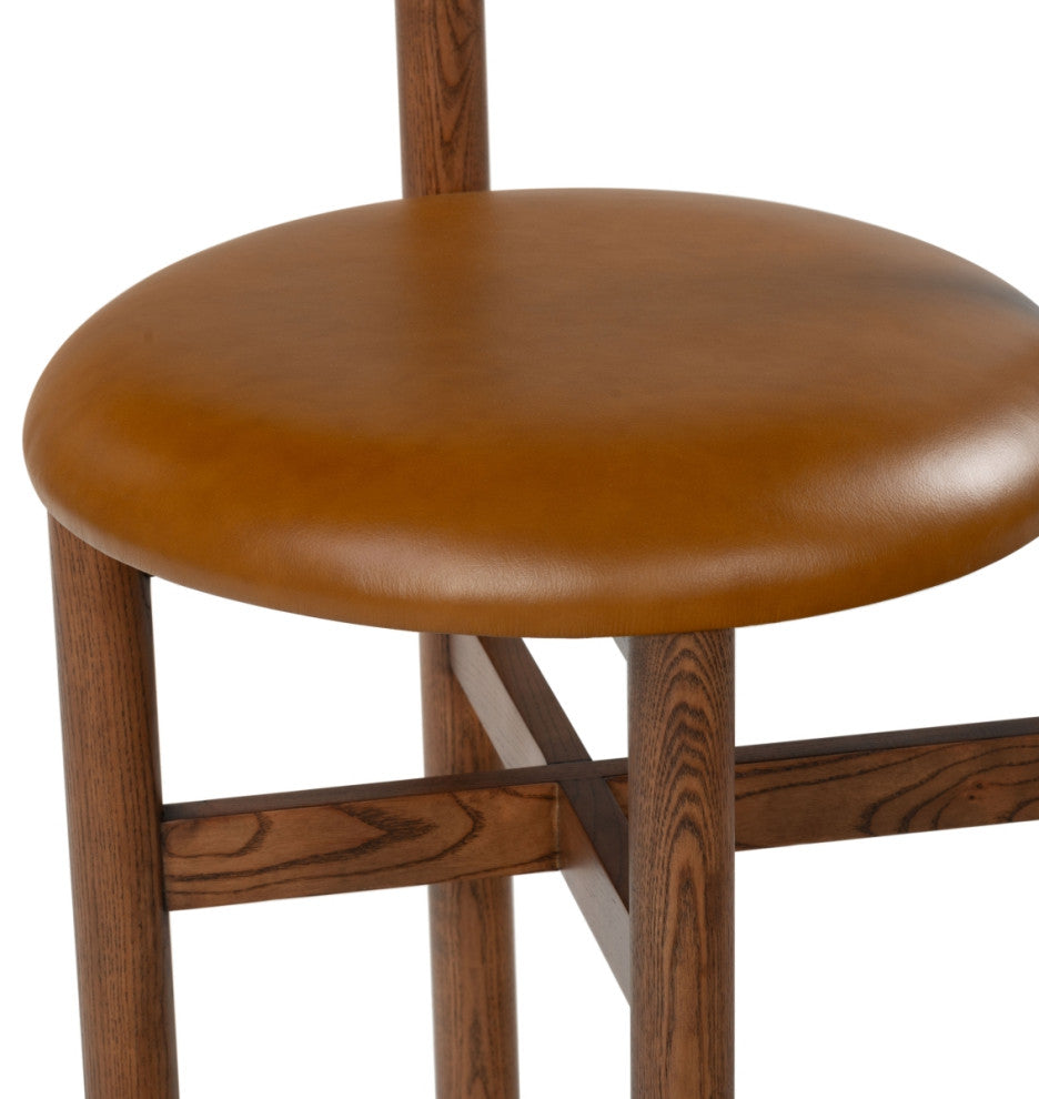 Safavieh Couture Tayla Counter Stool, Walnut/Brown