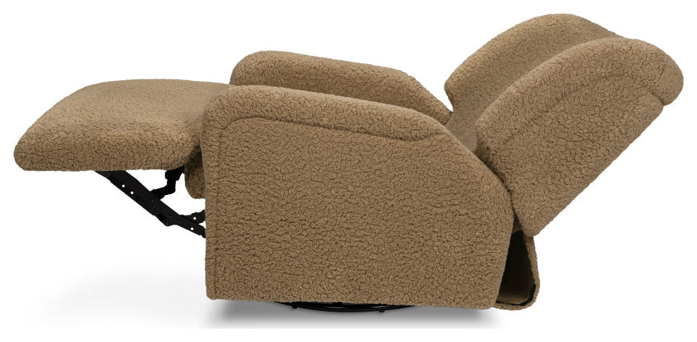 Winslow Extra Wide Recliner and Swivel Glider, Cortado Shearling