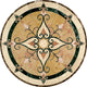 Cassina Stone Medallion, 45.5" Mounted, 3/4" Thick