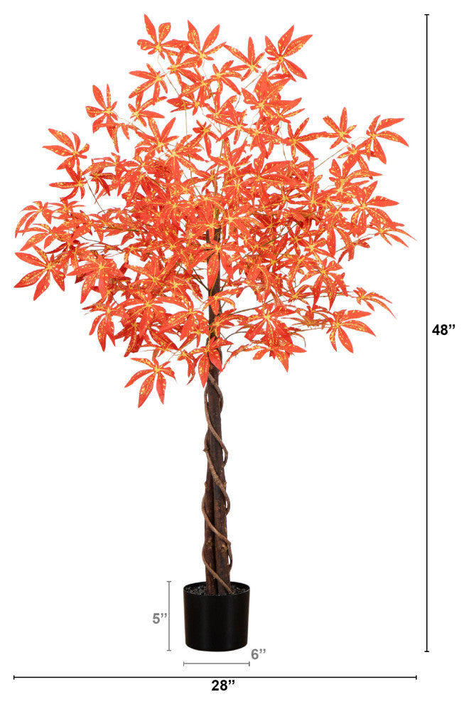 4ft. Autumn Vibrant Maple Artificial Fall Tree