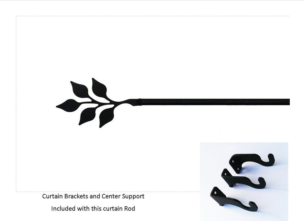 Leaf Curtain Rod, Large