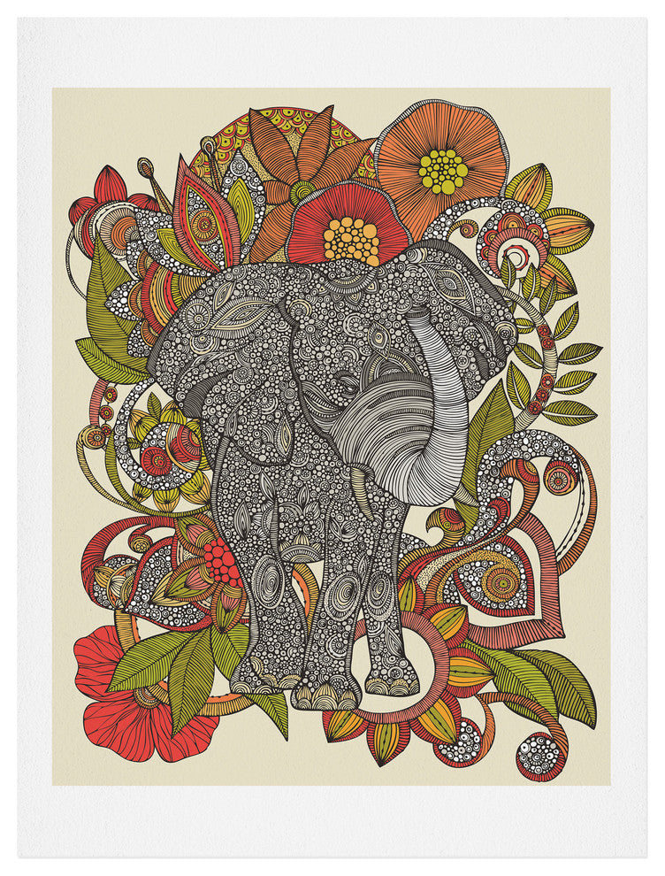 Deny Designs Valentina Ramos Bo The Elephant Art Print