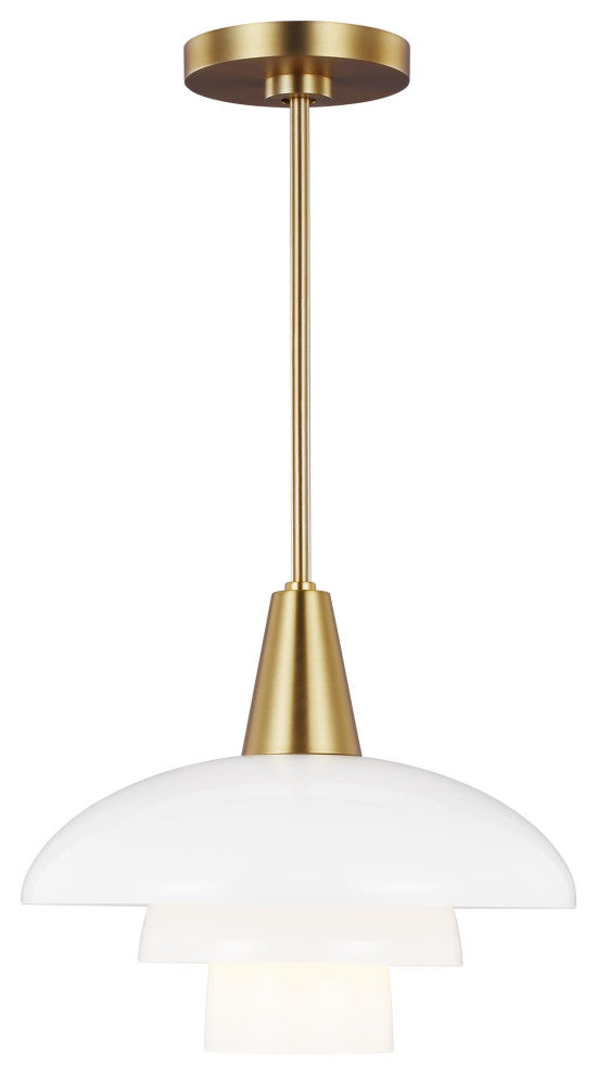 Rossie Pendant, Burnished Brass