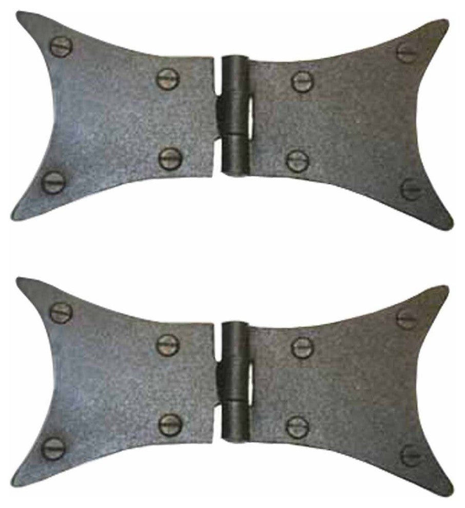 Cast Iron Butterfly Hinge Black Rustproof 180 Degree