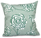 Spring Floral 2, Floral Print Pillow, Green, 26"x26"