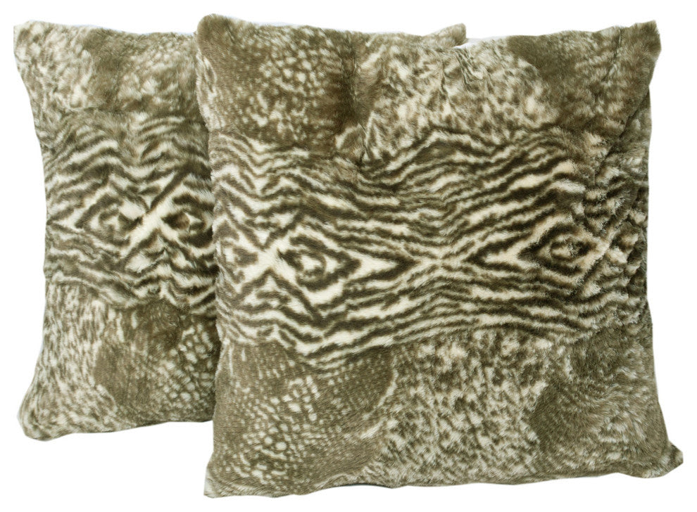 Victoria Faux Fur Pillow Shell Set