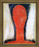 Amedeo Modigliani Study of a Head - 20" x 25" Framed Premium Canvas Print