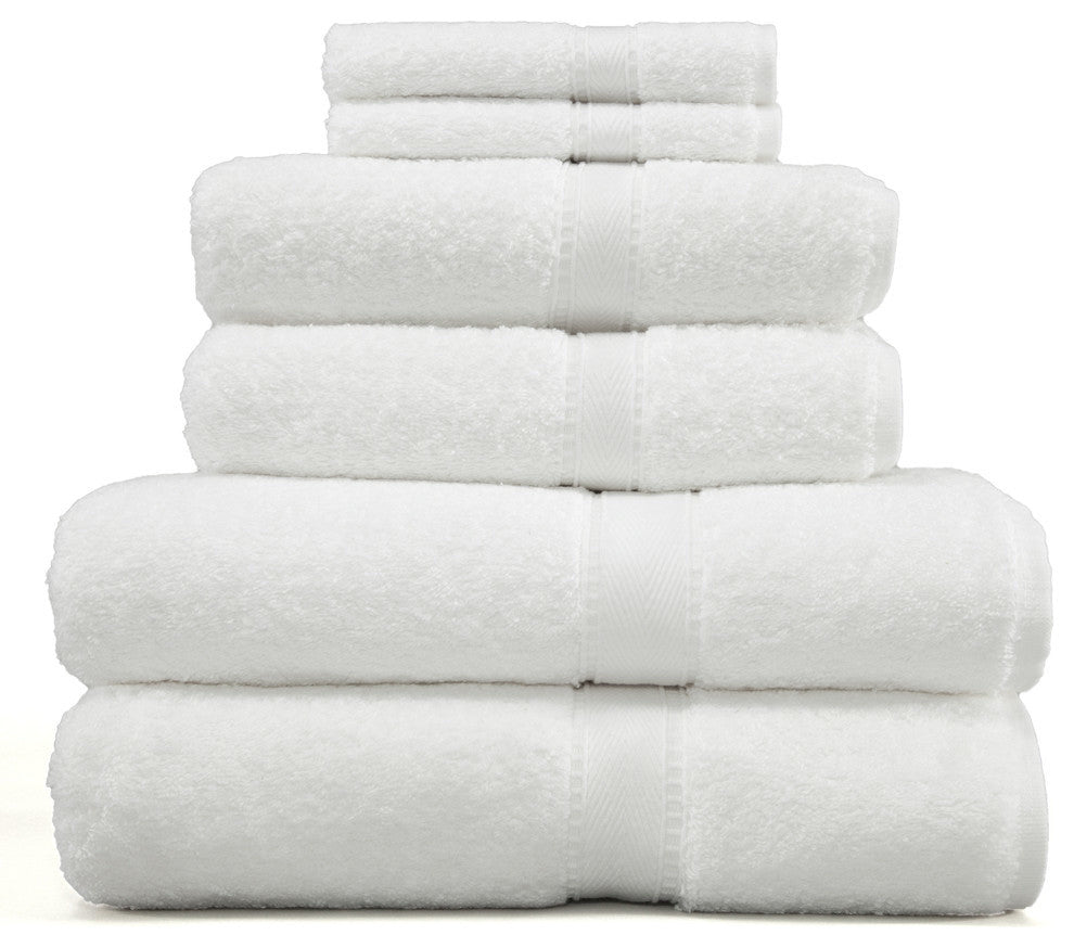 Linum Home Terry 6-Piece Towel Combination Set, White